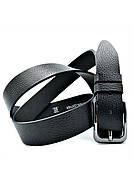 Ремінь чоловічий шкіряний Weatro 110-125х3,5 см Чорний mkr-35tur-013, фото 3