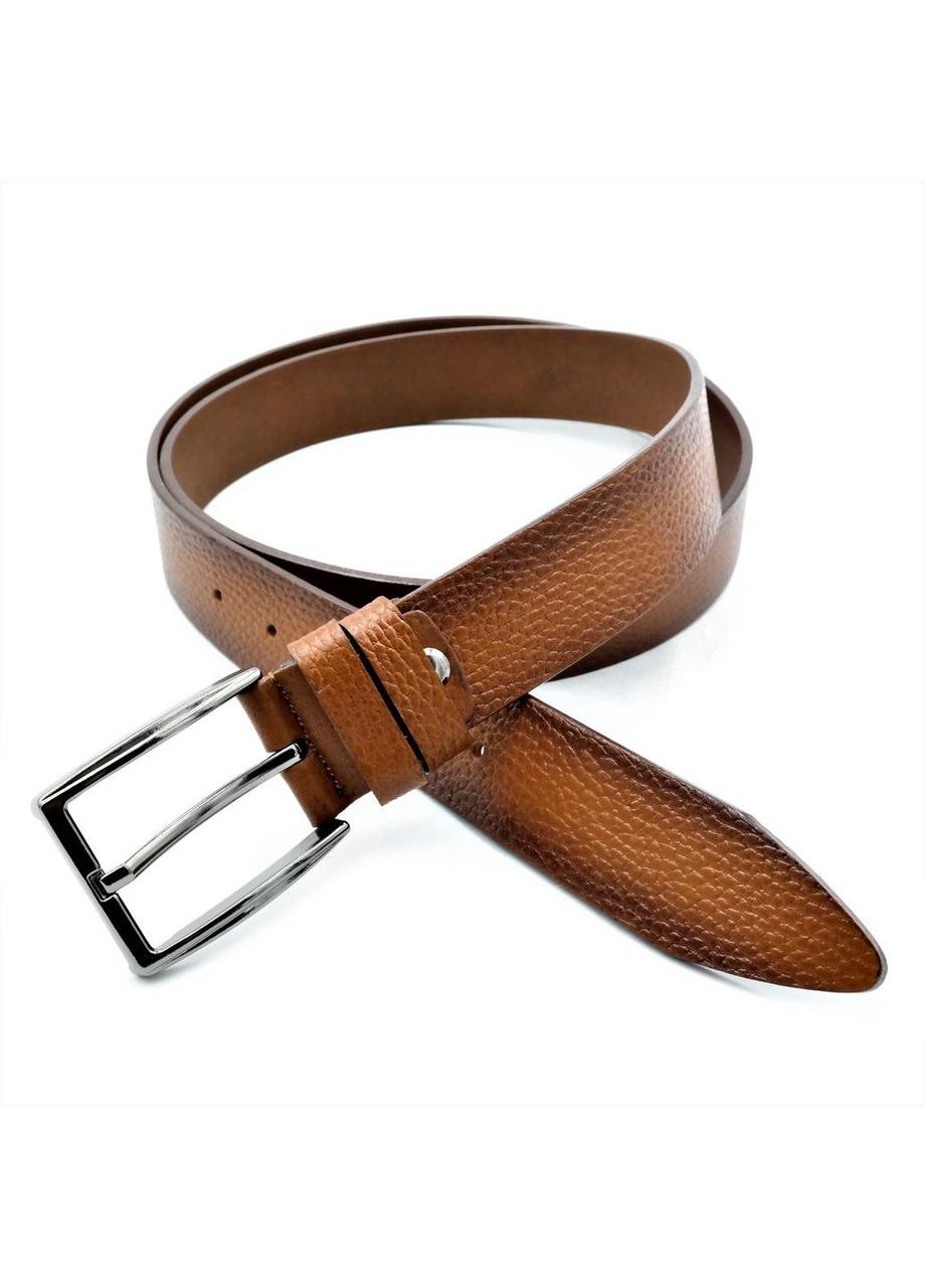 Ремінь чоловічий шкіряний Weatro 110-125х3,5 см Коричневий mkr-35tur-021, фото 1