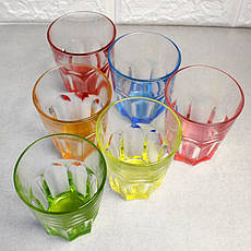 Набір склянок з різнобарвним дном Luminarc Брайт Колорс Нова Америка 270 мл 6 шт (J8933), фото 2