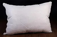Подушка лляна з холофайбером Lintex сіра 40х60 см