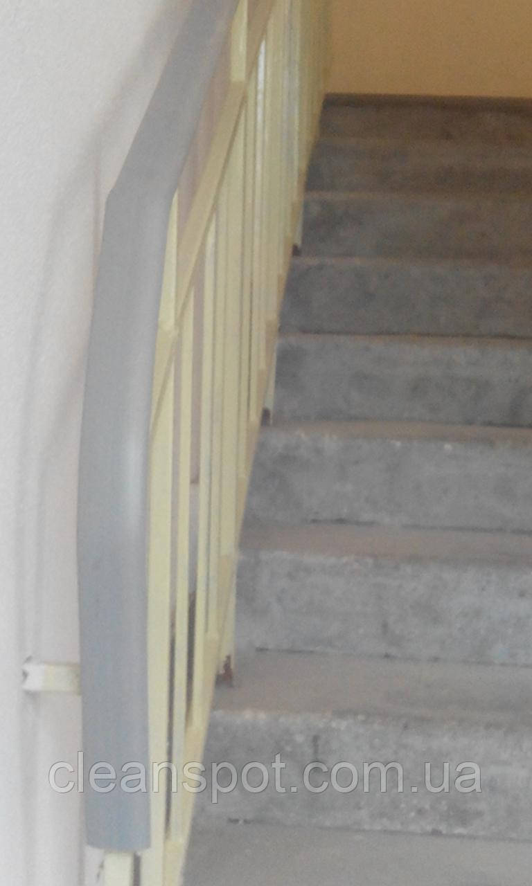 Полимерный поручень держатель для лестниц перил прочный из ПВХ 50*4 мм коричневого цвета - фото 3 - id-p1632274666