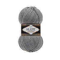 Пряжа для вязания Alize Lanagold 21 Серый Меланж (Ализе Лана голд Ализе Ланаголд)