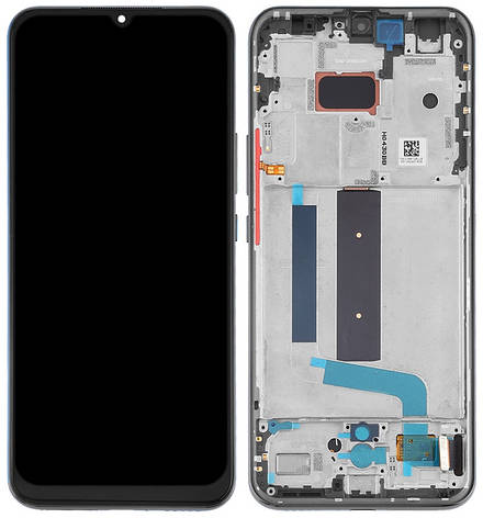 Дисплей Xiaomi Mi 10Lite, Mi 10Lite Zoom, Mi 10Youth с тачскрином и рамкой, оригинал 100% Service Pack, Black, фото 2