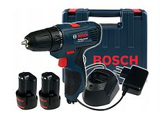 Акумуляторний шуруповерт Bosch GSR 120 LI (06019G8000): 30/13 Нм, 1300 об/хв, 2 Акб 12 В / 2 Ач Li-ion,1 кг, фото 4