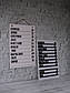 Багаторазове складане меню пластикове на 11 позицій для кав'ярні на стіну, холдер-шетнедер меню, фото 3