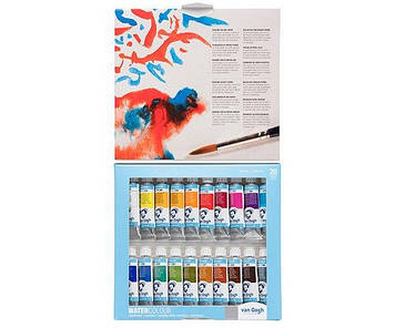 Набір акварельних фарб 20х10мл "VAN GOGH" Royal Talens +пензлик,пластик №20820120