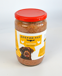 Консерва для собак з куркою "Добрий Пес" 470 г