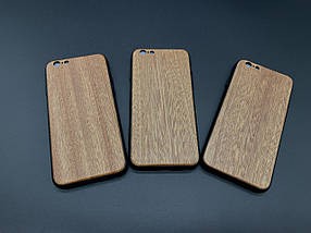 Чохол на телефон iPhone 6/6s дерев'яний "Золотий дуб" протиударний під гравіювання, фото 3
