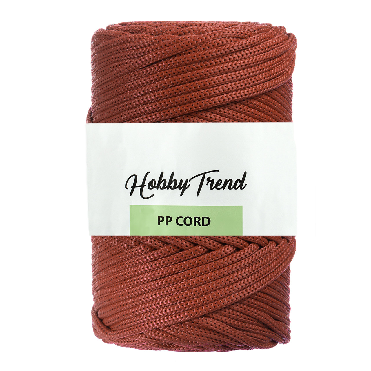 Шнур поліпропіленовий Макраме Hobby Trend. Цегляний. 500г, 120м, 5 мм