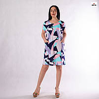 Плаття жіноче бавовняне літнє вільне 46-52р.