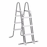 Басейн каркасний круглий (457 x 107 см, 14614 л) Intex 26724 Сірий (повна комплектація), фото 7