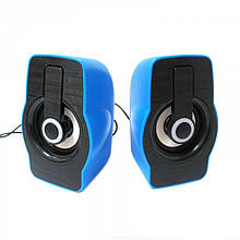 Компьютерные колонки акустика 2.0 USB FnT FT-185 Синие
