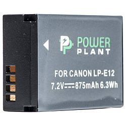 Акумулятор PowerPlant для Canon LP-E12 875mAh