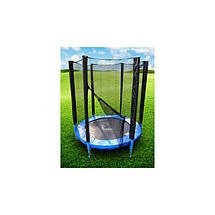 Батут FunFit 183 см з сіткою (B-FF183) Синій, фото 6