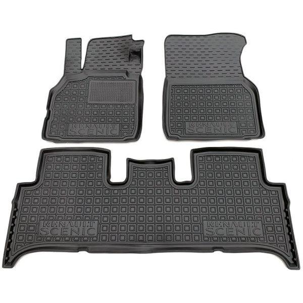 Резинові килимки в салон Renault Scenic 2 2002-209, фото 1