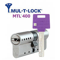 Цилиндр Mul-T-Lock MTL 400 100мм 45x55 (ключ/ключ) язычок никель сатин 3 ключа