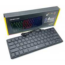 Клавиатура проводная ZORNWEE MK-515 с RGB подсветкой 64 клавиши