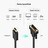 Кабель Ugreen DP 1.2 DisplayPort - DVI (24+1) 1.5 m Black (DP103), фото 3
