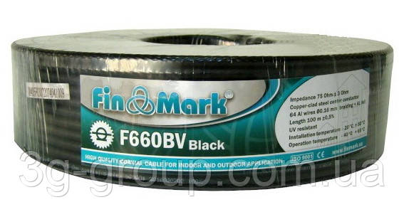 Кабель коаксіальний FinMark F660 BV black