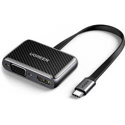 Адаптер перехідник Ugreen USB Type-C to HDMI VGA порт-реплікатор Black (CM303)