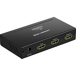 Сплітер HDMI Ugreen 1x2 HDMI Amplifier Splitter розгалужувач HDMI 1х2 Black (40201)