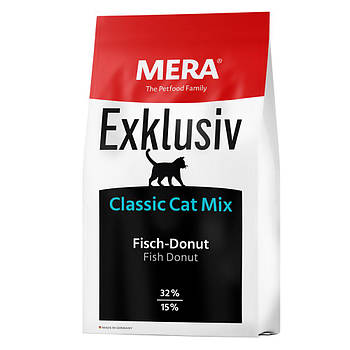 Повноцінний сухий корм для котів будь-якого віку з рибою MERA Exklusiv Classic Cat 10 кг