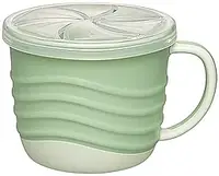 Чашка для питья и снеков 2в1 Nip Зеленая серия 250 мл Зеленая