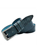 Шкіряний чоловічий ремінь Weatro Колір Синій m-kozh38-wtrua-002, фото 4