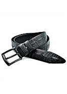 Шкіряний чоловічий ремінь Weatro Колір Чорний m-kozh38-wtrua-008, фото 2