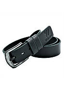 Шкіряний чоловічий ремінь Weatro Колір Чорний m-kozh38-wtrua-0014, фото 2