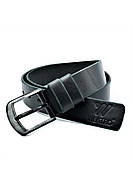 Шкіряний чоловічий ремінь Weatro Колір Чорний m-kozh38-wtrua-0014, фото 4