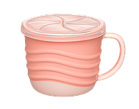 Чашка для питья и снеков 2в1 Nip Зеленая серия 250 мл Розовая