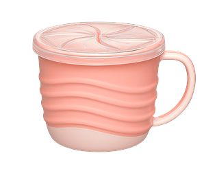 Чашка для пиття та снеків 2в1 Nip Зелена серія 250 мл Рожева