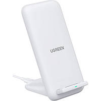 Беспроводное зарядное устройство подставка Ugreen QI для быстрой зарядки White (CD221)