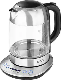 Електрочайник з регулюванням температури ECG RK 1781 Glass - 1.7 л, 2200 Вт - MegaLavka
