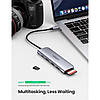 Багатопортовий адаптер-концентратор UGREEN 6-in-1 USB-C PD Adapter with 4K HDMI Space Grey (CM195), фото 7