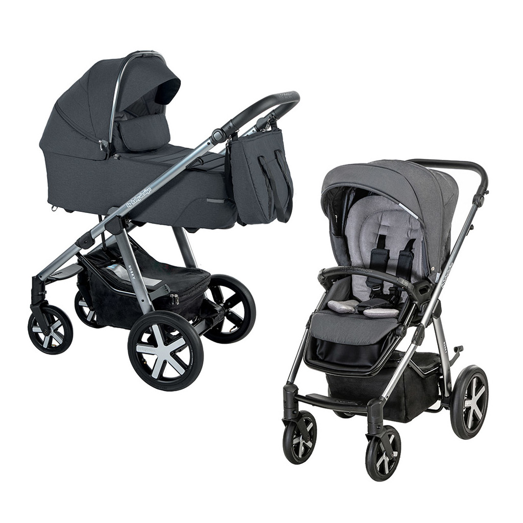 Коляска Baby Design 2 в 1 HUSKY XL 217 GRAPHITE (204838)