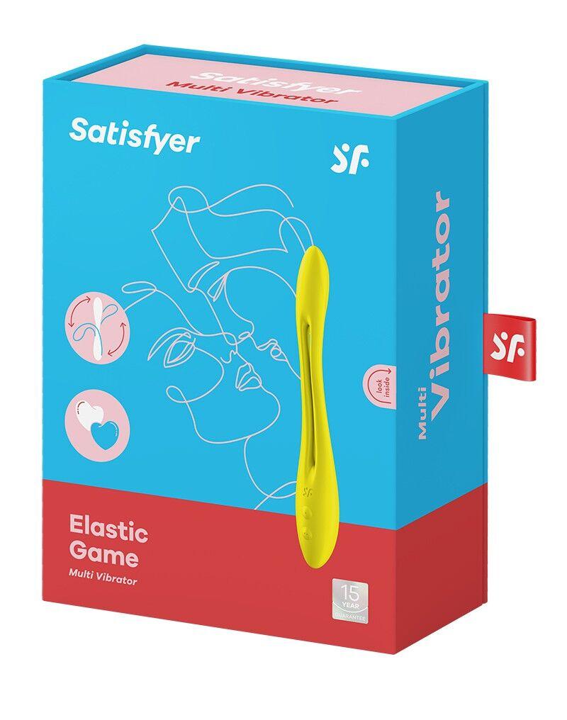 Силіконовий гнучкий вібратор для пар Satisfyer Elastic Game Yellow