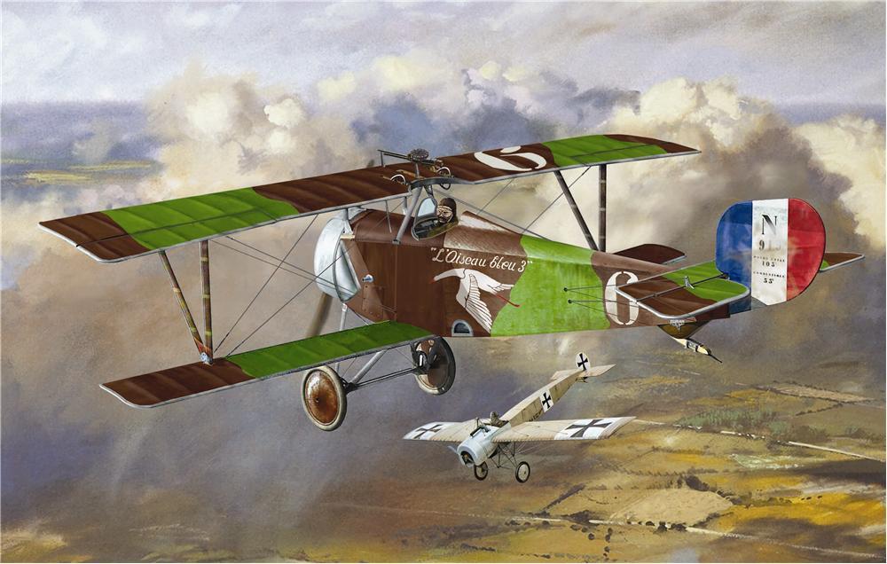 Пластикова модель 1/32 A-model 3202 француський винищувач Nieuport 16 (Andre Chainat), фото 1