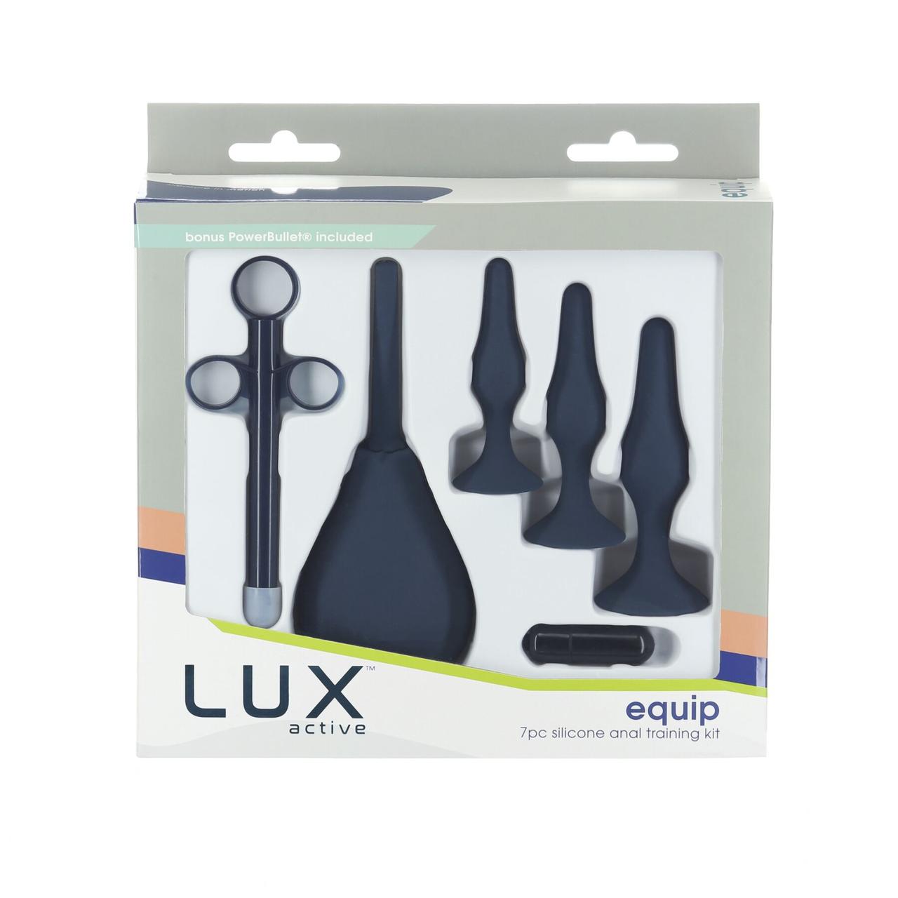 Комплект анальних іграшок для початківців Lux Active Equip Silicone Anal Training Kit (7 предметів)