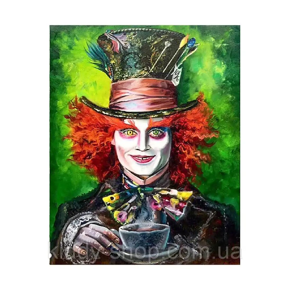 Алмазна вишивка. Картина на підрамнику Капелюшник, розмір 40х50 см, фото 1