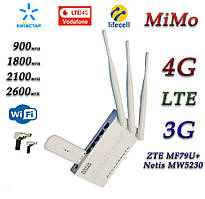 Комплект Wi-Fi роутер Netis MW5230 + ZTE MF79U 4G+LTE/3G Київстар, Vodafone, Lifecell з 2 вих. під антену MIMO