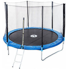 Батут Atleto 312см захисна сітка до 120кг