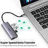Багатопортовий адаптер концентратор UGREEN Premium 5-in-1 USB-C Hub Grey (CM236), фото 5