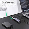 Багатопортовий адаптер концентратор UGREEN Premium 5-in-1 USB-C Hub Grey (CM236), фото 6