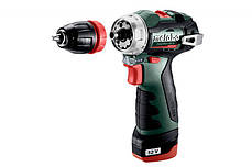 Акумуляторний безщітковий шуруповерт Metabo PowerMaxx BS BL Q : 38 Нм, кейс шуруповерт для дому (601749500), фото 3