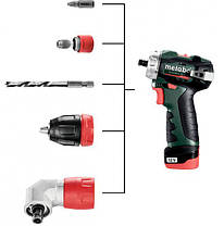 Акумуляторний безщітковий шуруповерт Metabo PowerMaxx BS BL Q : 38 Нм, кейс шуруповерт для дому (601749500), фото 4