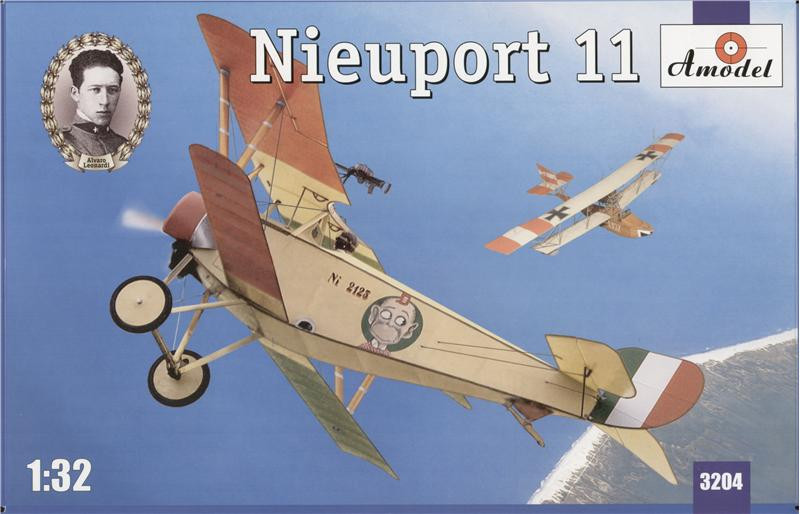 Пластикова модель 1/32 A-model 3204 француський винищувач Nieuport 11 ( італія), фото 1