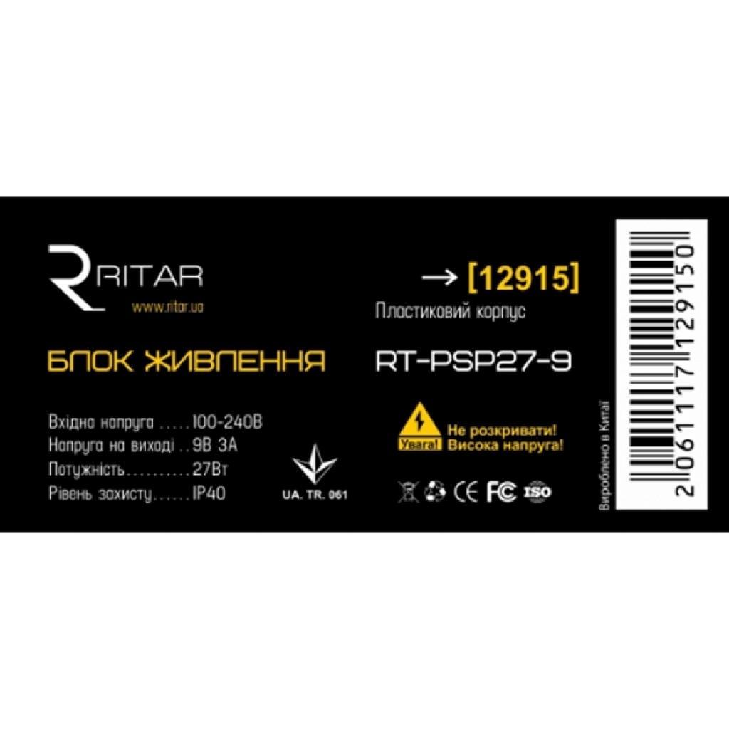 Блок питания для систем видеонаблюдения Ritar RTPSP 9-3 - фото 2 - id-p1632466023