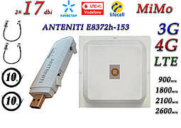 Повний комплект 4G/LTE/3G Wi-Fi Роутер ANTENITI E8372h-153 + MiMo антеною 2×17 dbi